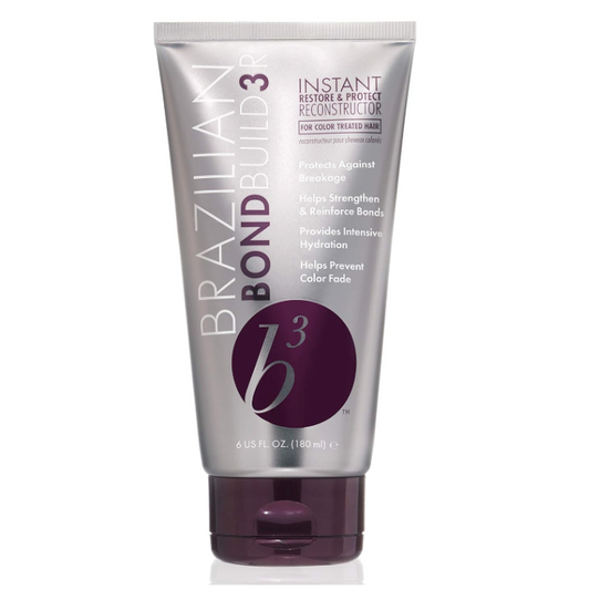 Tube of Brazilian Bond Build 3 hair product on a white background